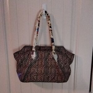 Vintage Coach Brown Snake Print Shoulder Bag